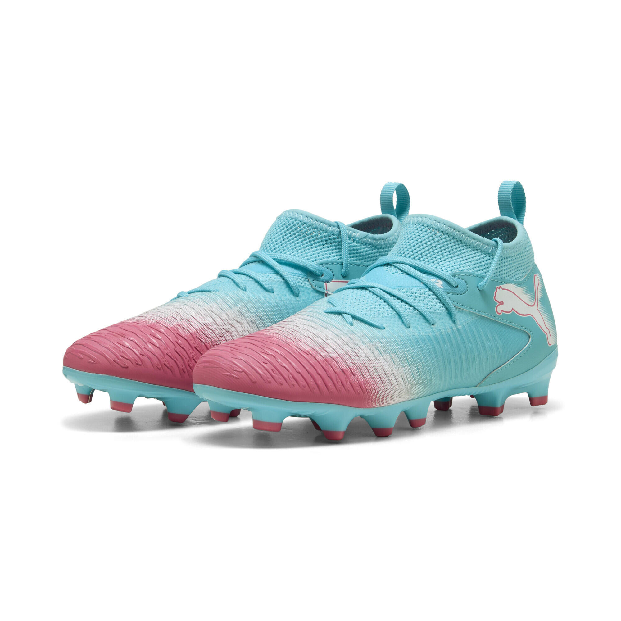 Puma - Chaussure De Football Future 8 Match Re-charge Fg/ag Enfant Et Adolescent Puma - Chaussures De Football - Blanc|bleu|rose - Decathlon