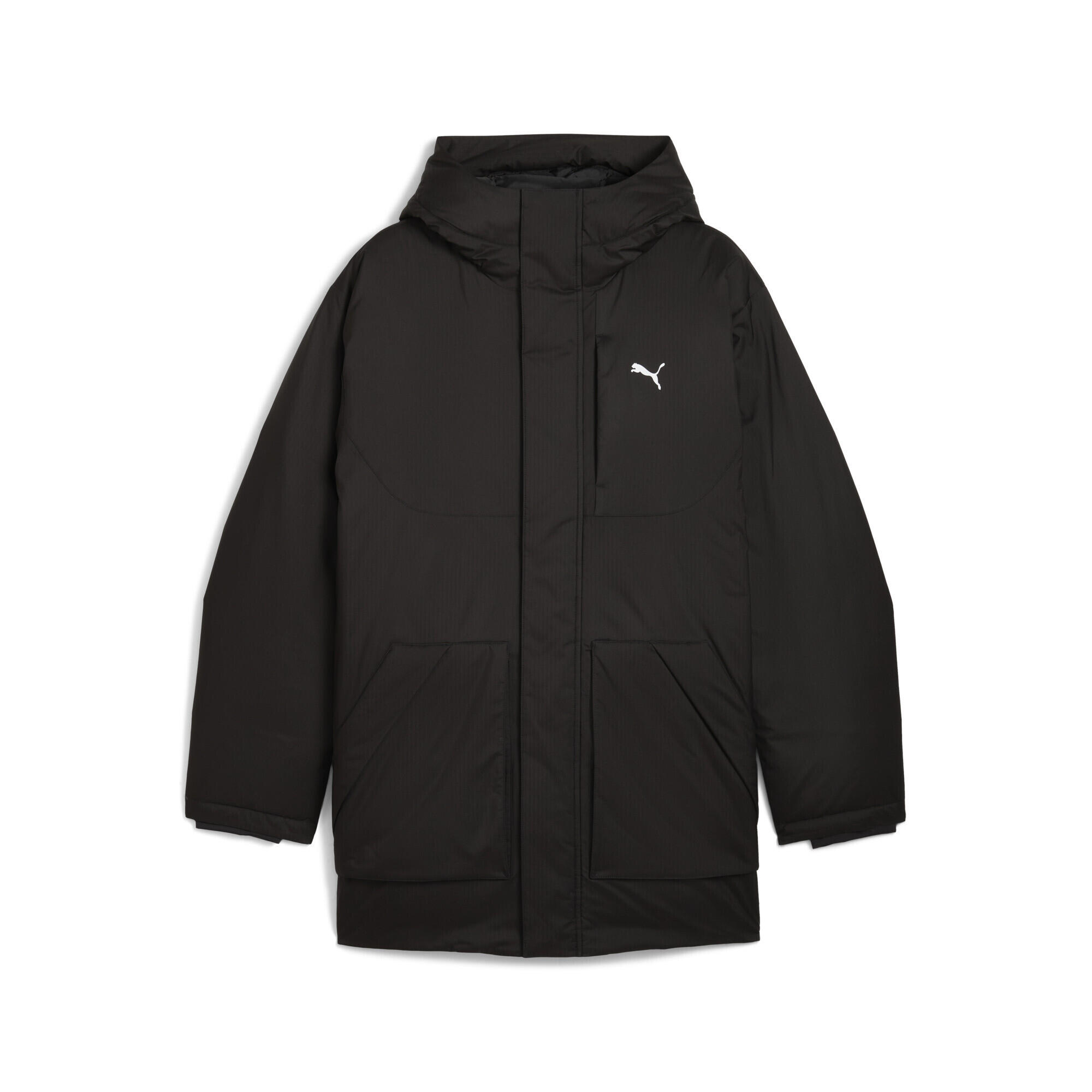 PUMA Parka con cappuccio da uomo PUMA Black