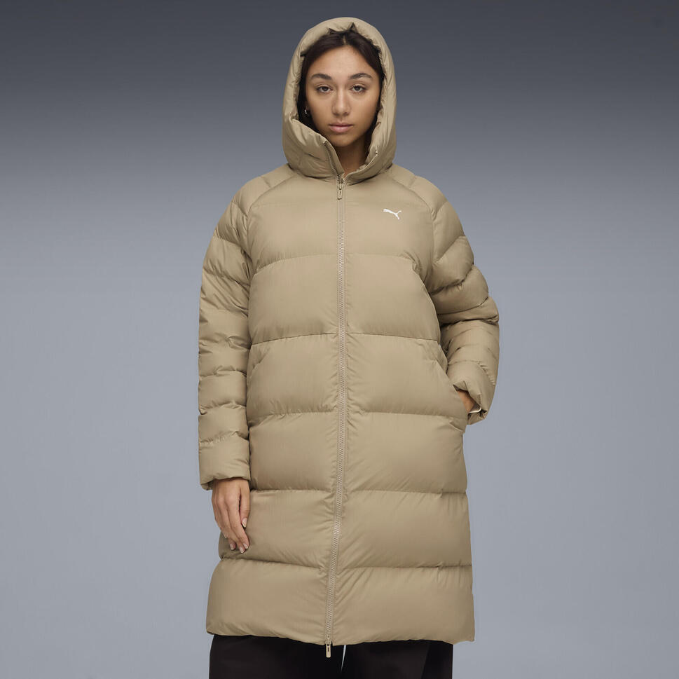 Damska parka z kapturem Mono PUMA Ice Coffee Beige
