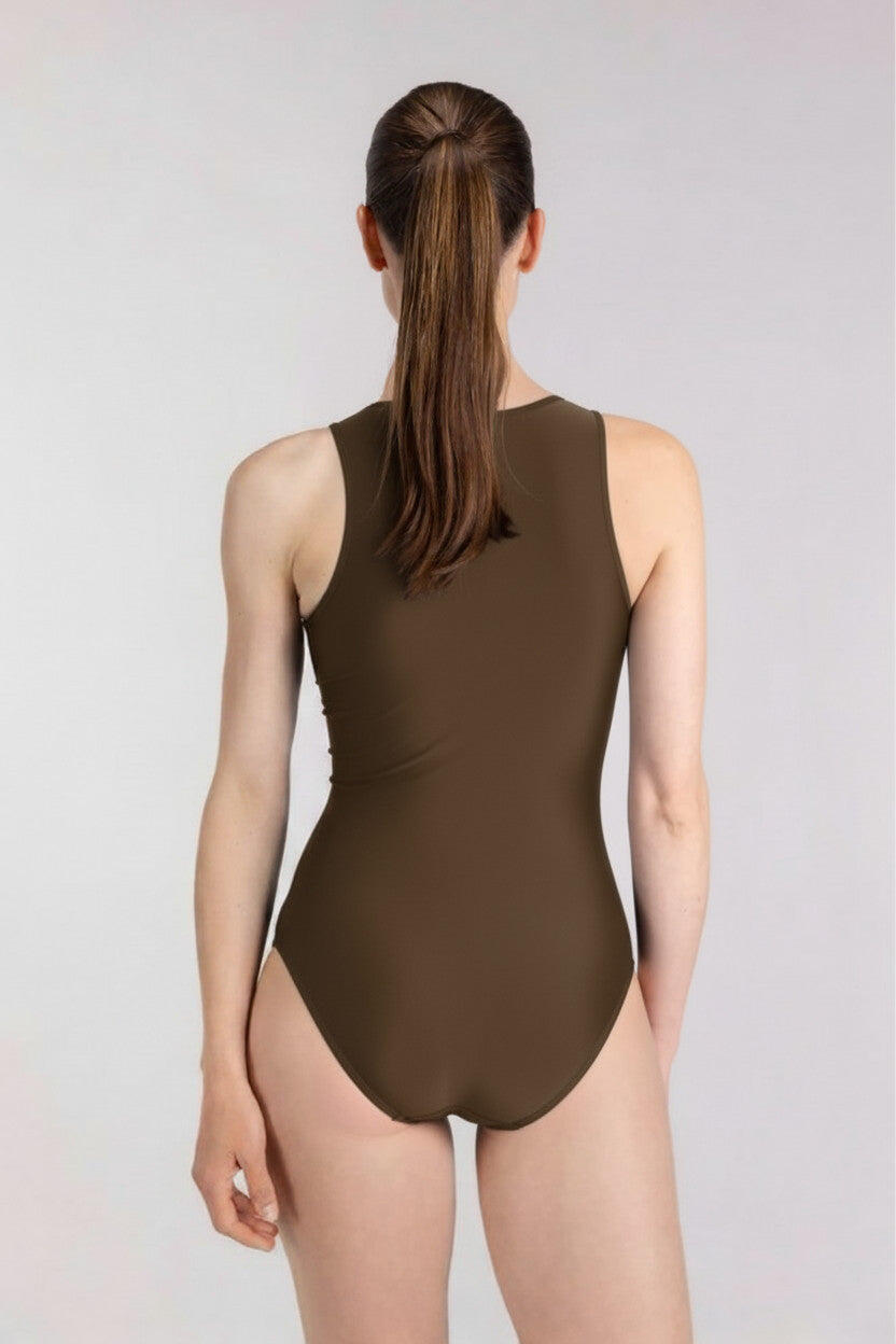 TTAO Badpak voor dames, eendelig badpak met ritssluiting, strandpak, surfpak, badmode, zwemkleding, Rose Rood V, S