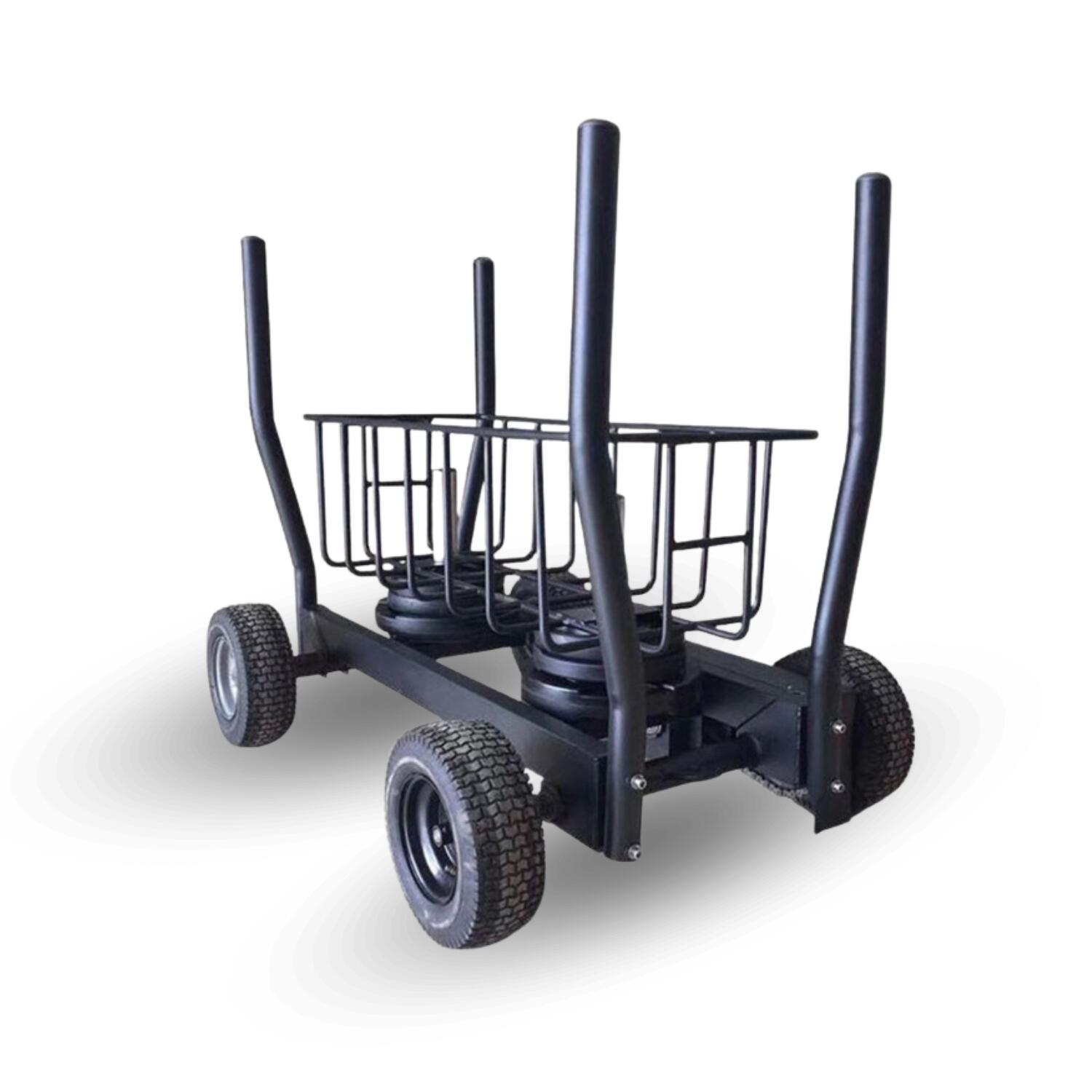 4 Wheel Tank Sled Adjustable Weight Puller - Homefittools