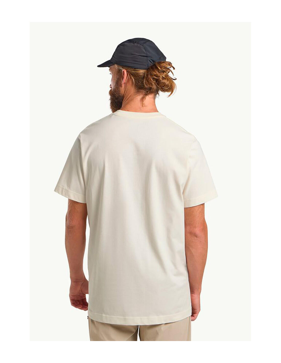 JACK WOLFSKIN Koszulka męska Brand T M wood cotton white-S 3/7