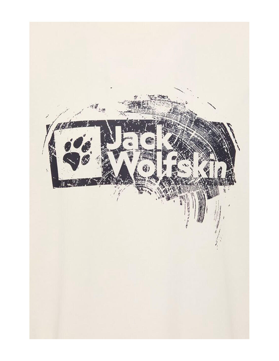 JACK WOLFSKIN Koszulka męska Brand T M wood cotton white-S 4/7
