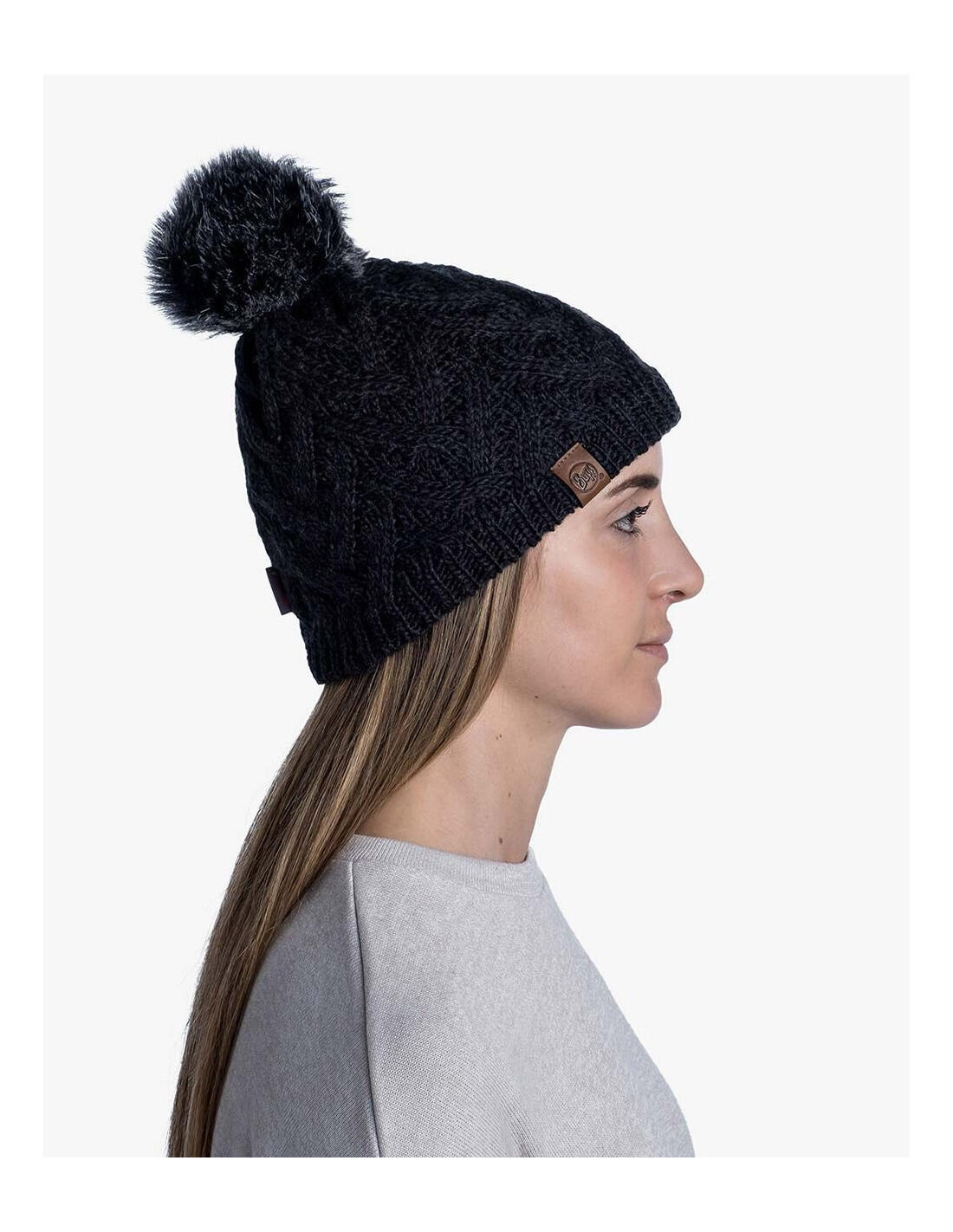 Cappello Buff Knitted & Fleece Caryn Graphite 5/6