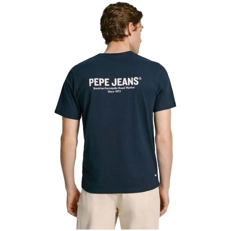 T-Shirt Pepe Jeans Eggo Long Bleu pour Homme Blue - Prêt-à-Porter