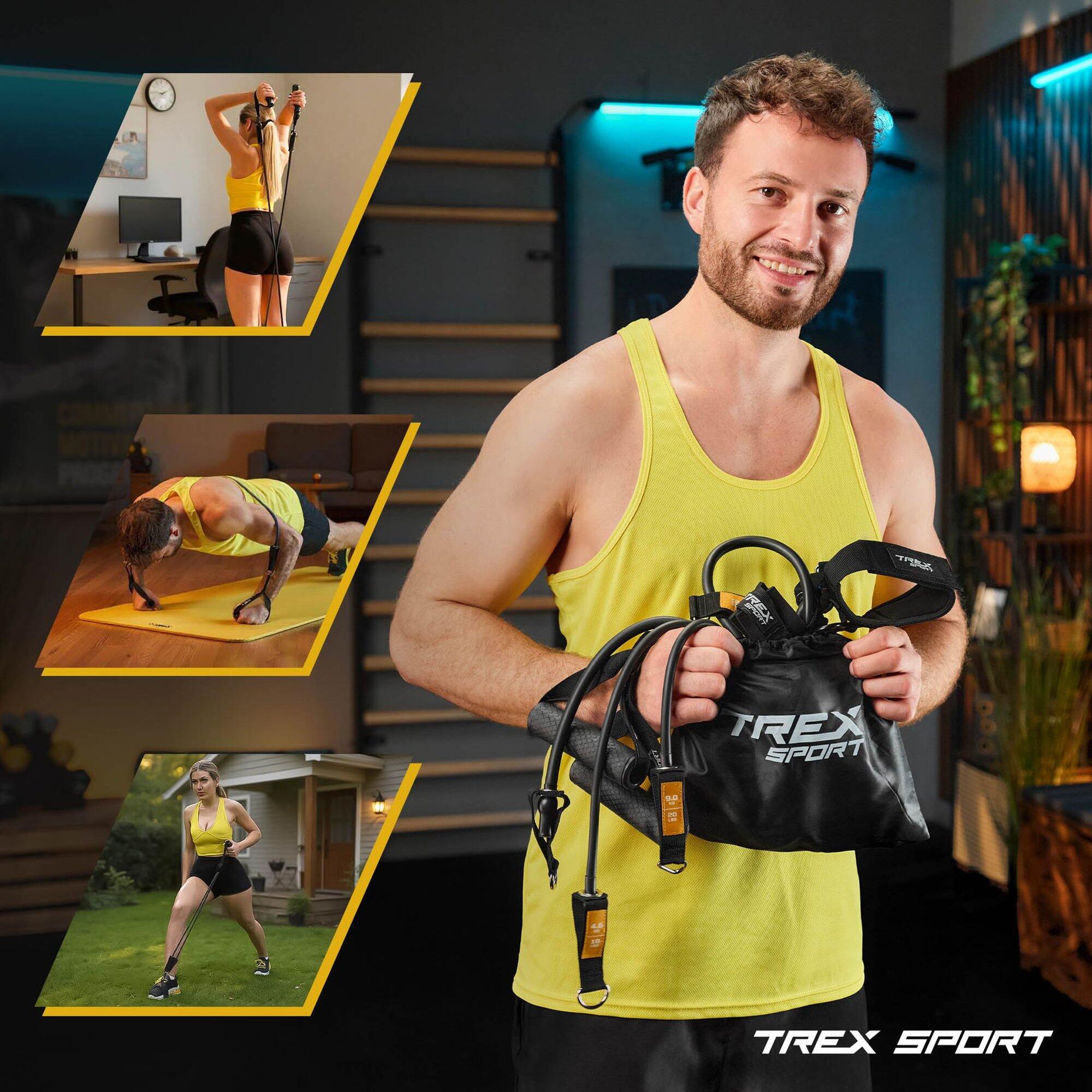 Set d'élastiques de musculation 5 pcs Trex Sport TX-050TS accessoires 6/7