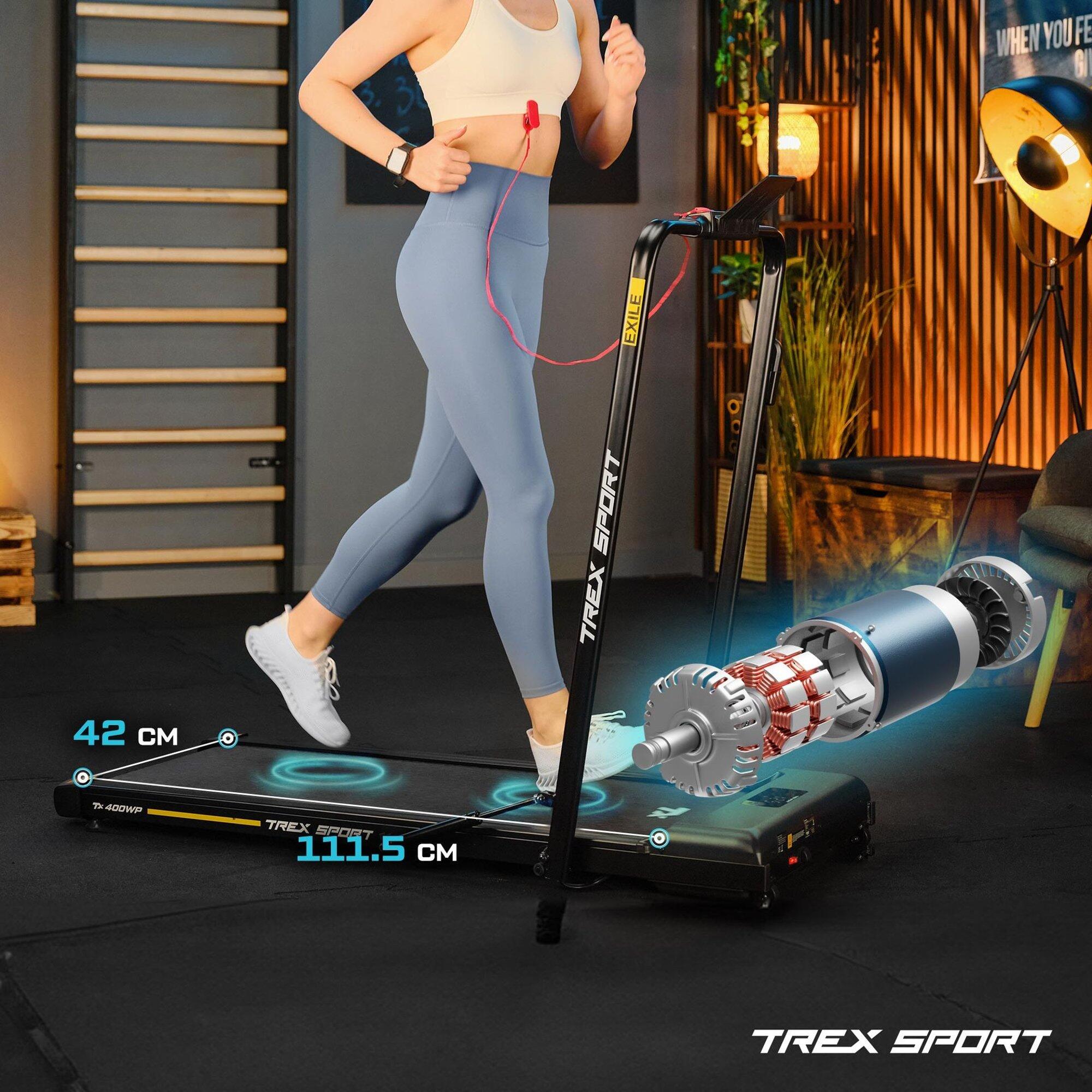 Bieżnia składana domowa Trex Sport EXILE WALK 6km/h WalkingPad z pilotem 3/7