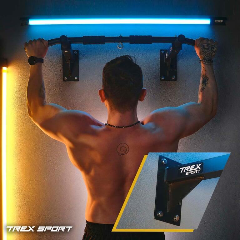 Barra de dominadas de pared Trex Sport TX-030 con soporte para saco 5/7