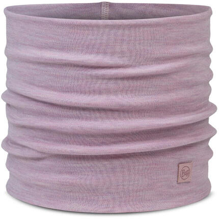Bandana BUFF MERINO HEAVYWEIGHT NECK WARMER SOLID LILAC SAND