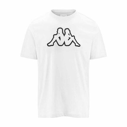 T-shirt manches courtes homme Cromen blanc, noir