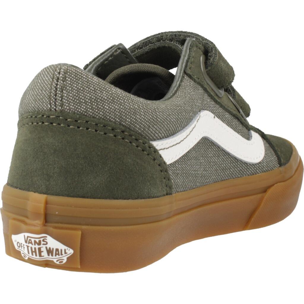 Baskets Vans Modèle Old Skool V Denm Couleur Vert 3/5