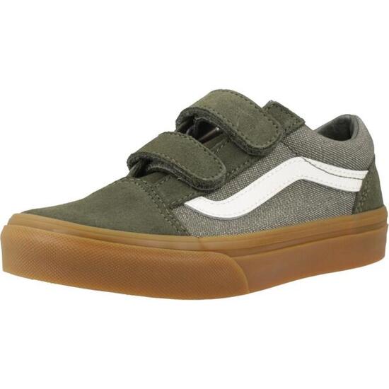Scarpe Da Ginnastica Vans Modello Old Skool V Denm Colore Verde