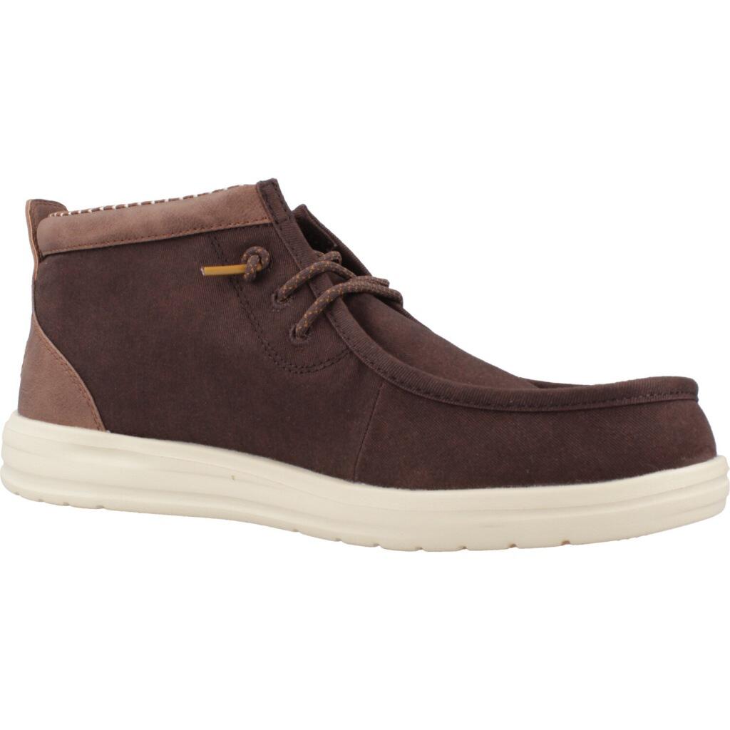 Sneakers Hey Dude Model Wally Mid Gripr Vin Clas Kleur Bruin 5/5