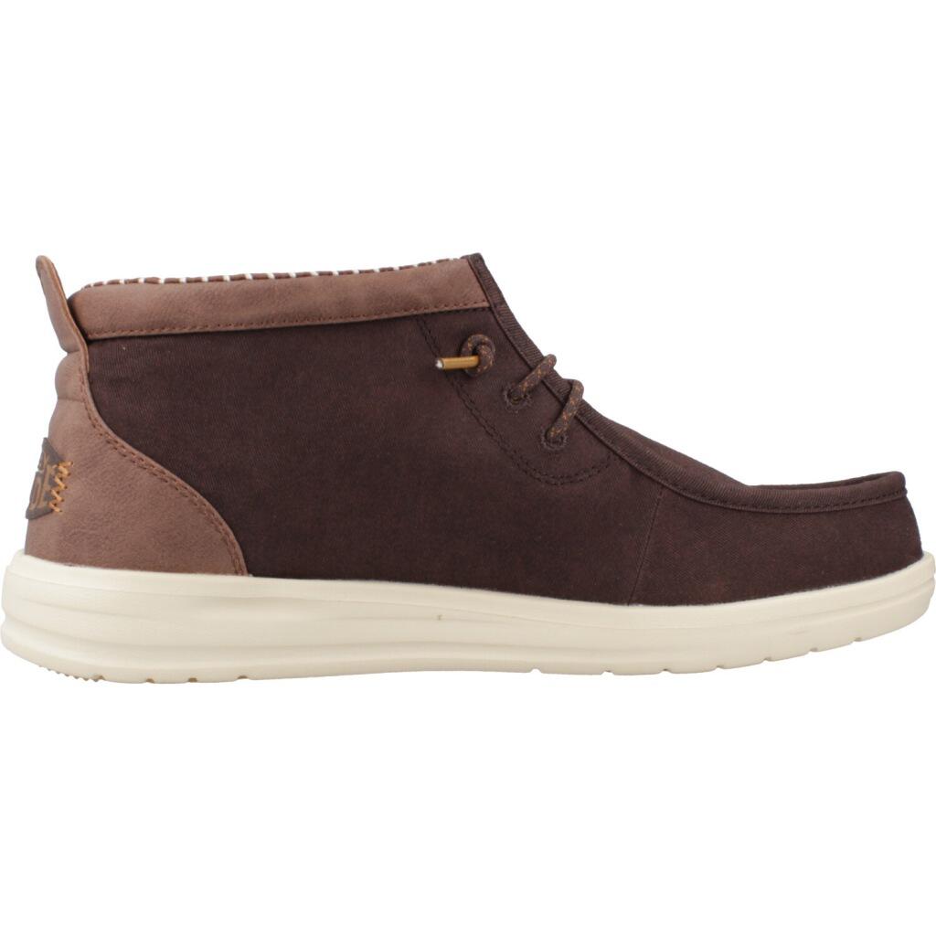 Sneakers Hey Dude Model Wally Mid Gripr Vin Clas Kleur Bruin 4/5