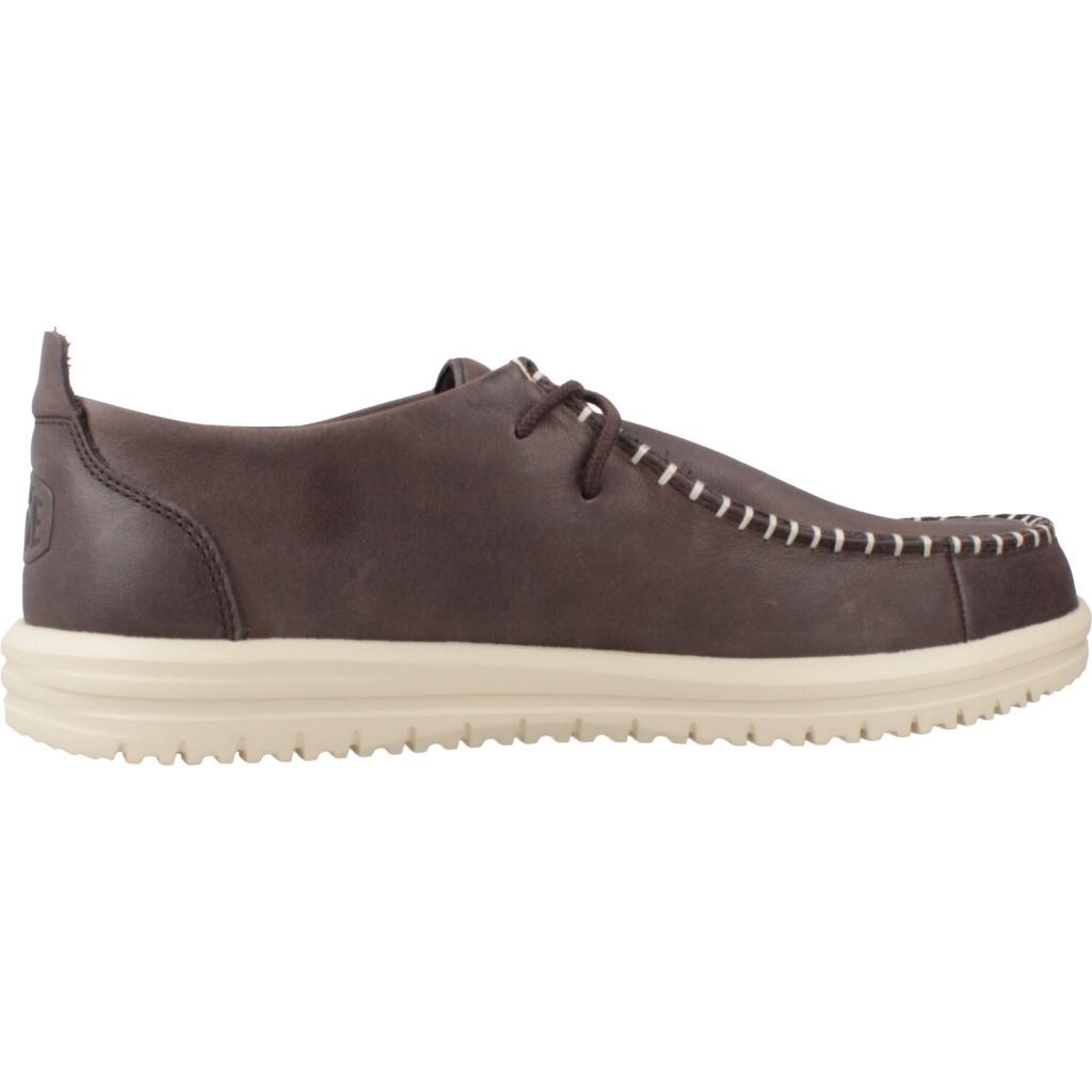 Sneakers Hey Dude Model Wally Nxt Moc Leather Kleur Bruin 4/5