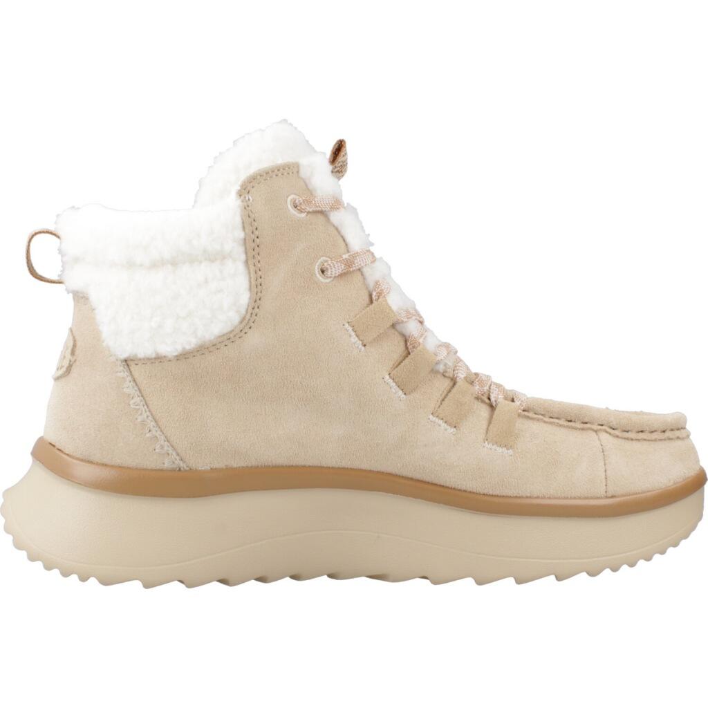 Hey Dude Model Wendy Peak Apres Suede C Kleur Lichtbruin 4/5