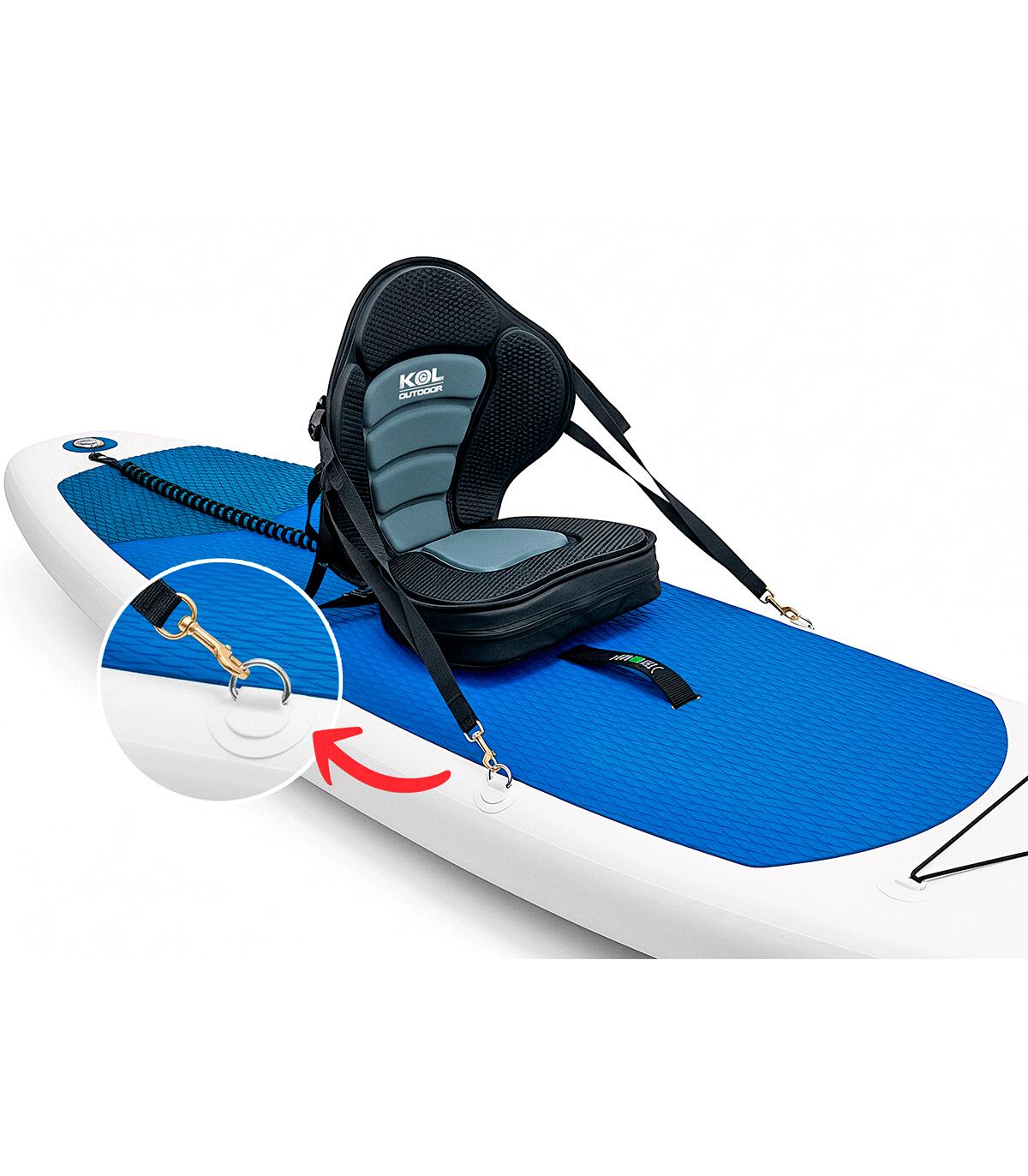 Siège kayak Comfort Plus KOL OUTDOOR – rehaussé 8 cm, mousse EVA, kayak/SUP 4/7