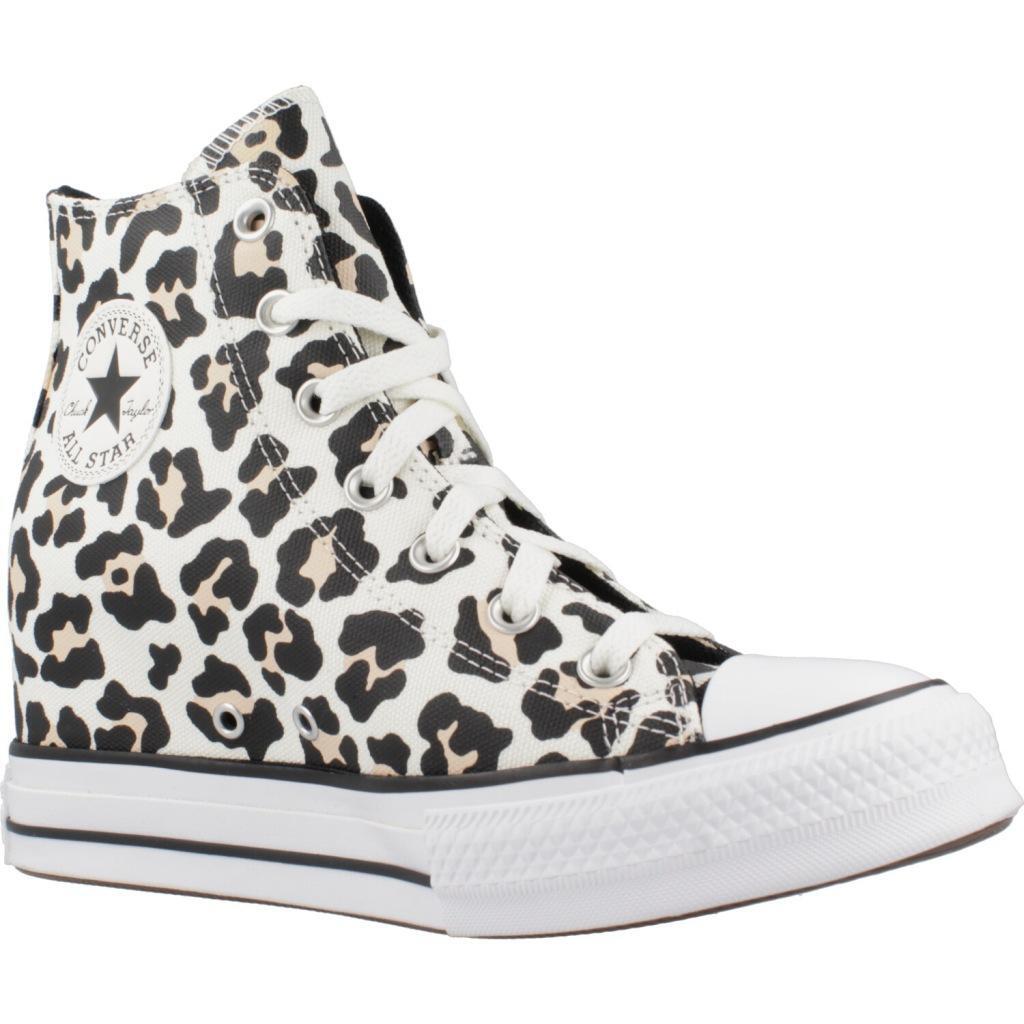 Ténis Converse Modelo Chuck Taylor All Star Wedge Platform Leopard Cor Impressão 5/5