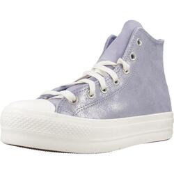 Baskets Converse Modèle Chuck Taylor All Star Lift Platform Suede Shimmer Hi Cou