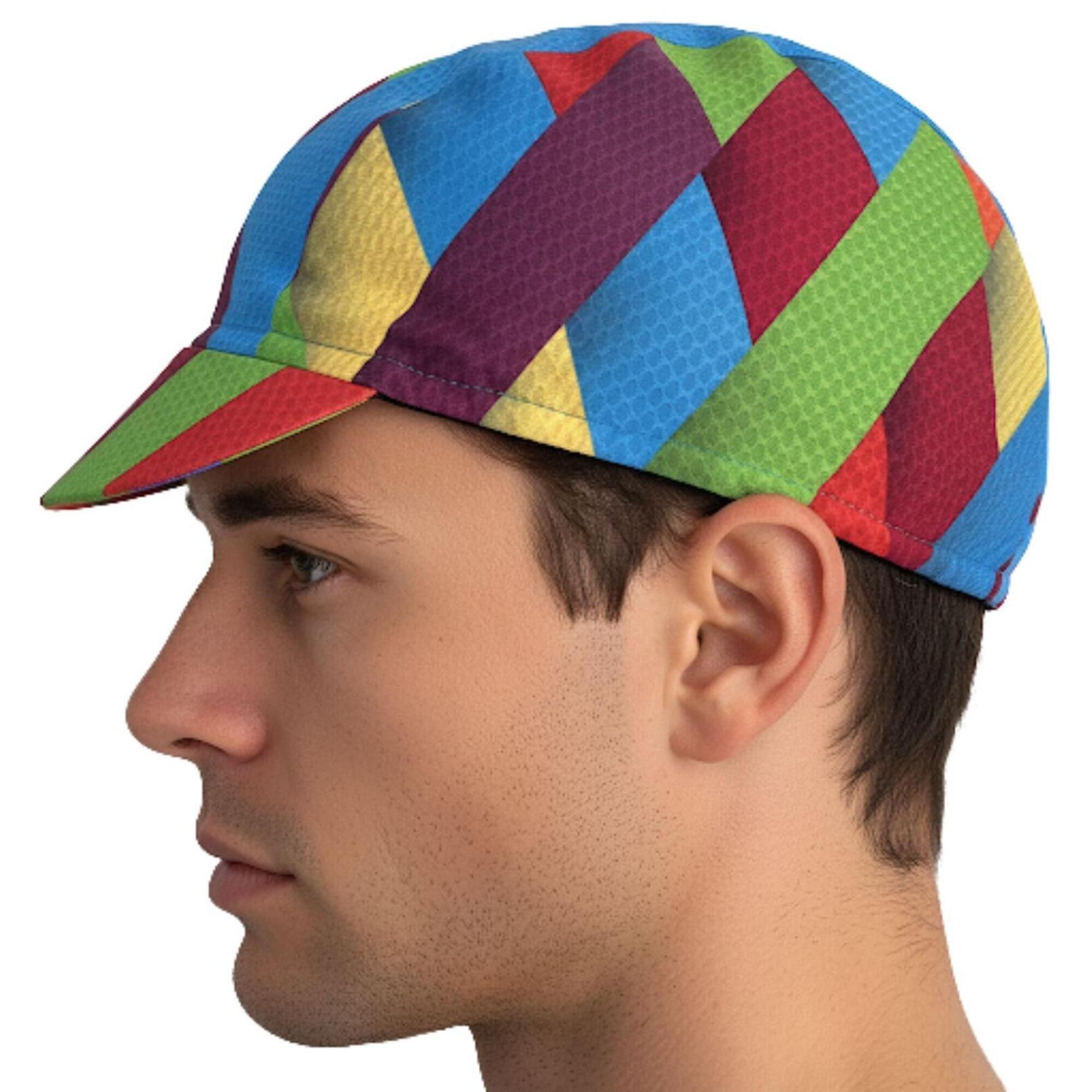 C-lab - Casquette Cycliste - Casquette - Bleu|multicolore - Taille Unique - Decathlon