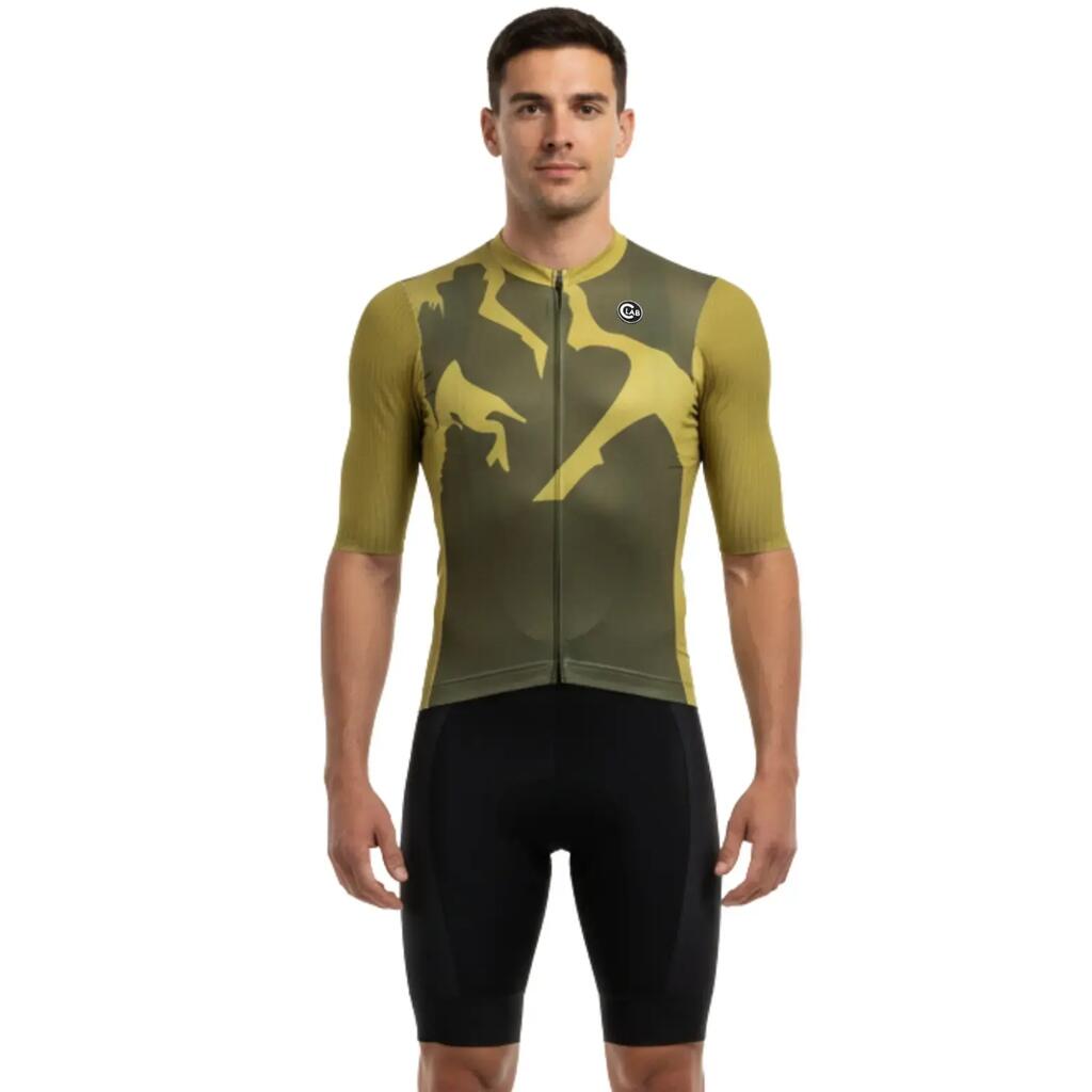 Men's Cycling Jersey - OTTIMA Gravika - Kahki green