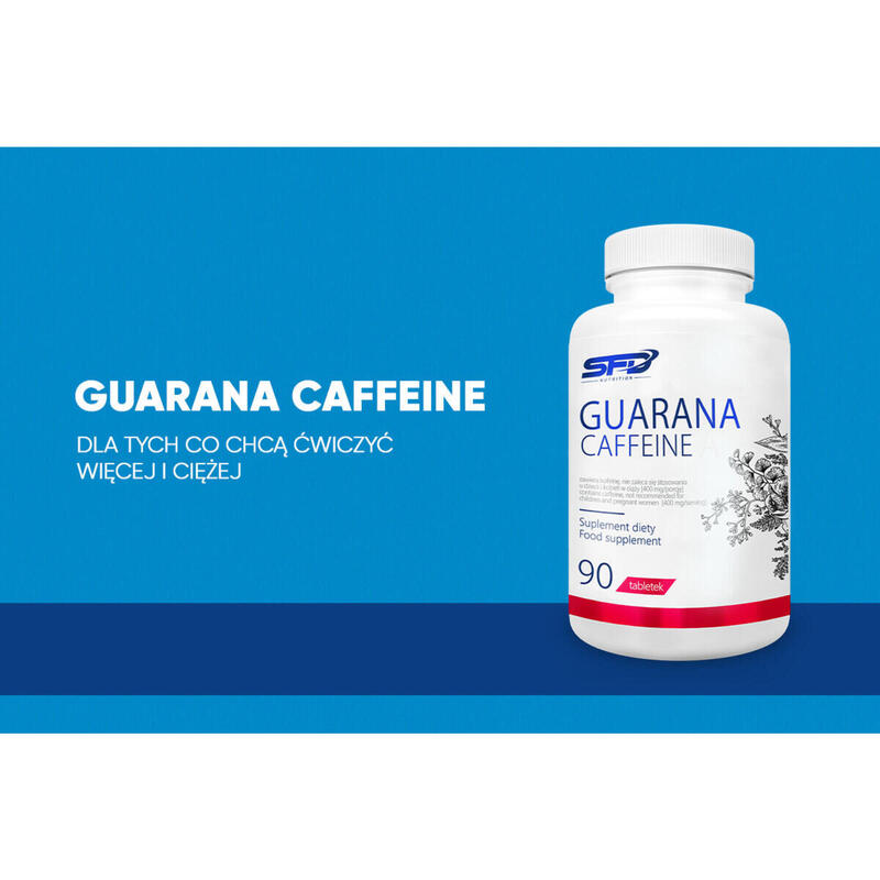 Energia i koncentracja GUARANA CAFFEINE 90 tabletek