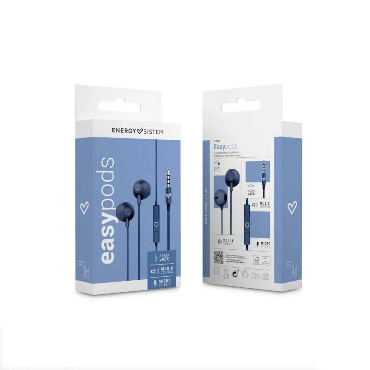 Auriculares con Micrófono ENERGY SISTEM EasyPods Indigo Jack 3.5 mm 4/4