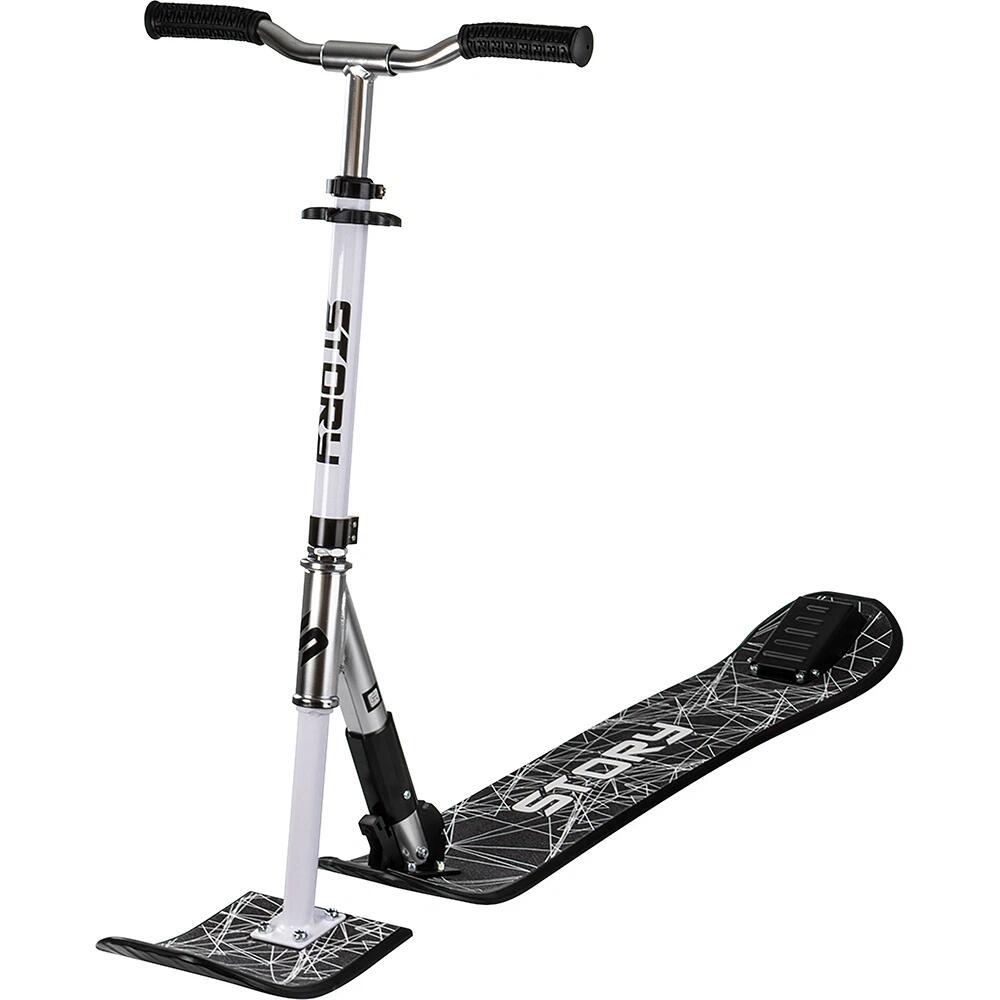 Story Deluxe Snow Stuntstep – White/Black | Verstelbaar & Inklapbaar 2/3