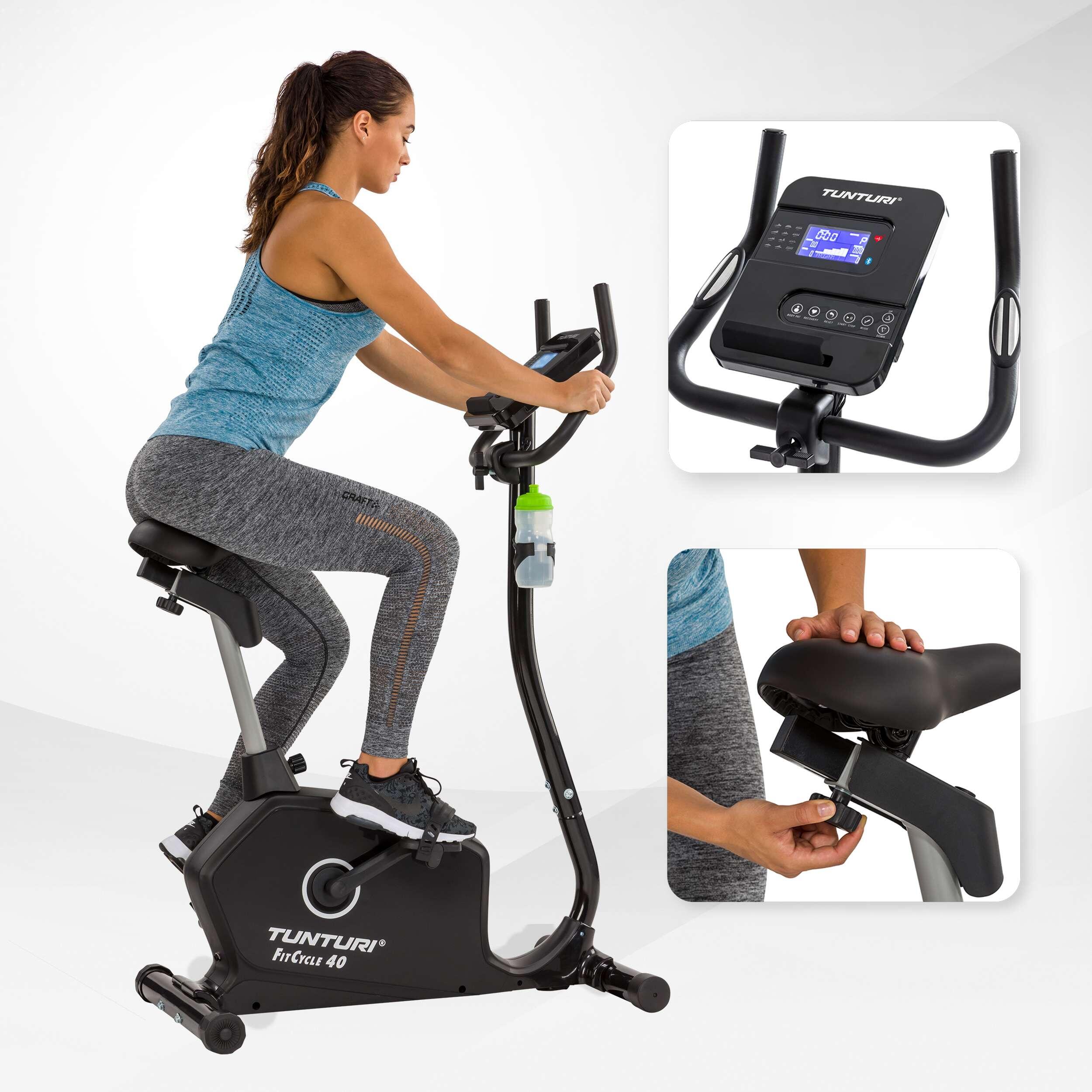 Bici Mantenerse en Forma Fitness Adjustable y Digital Tunturi Fitcycle 40 2/7