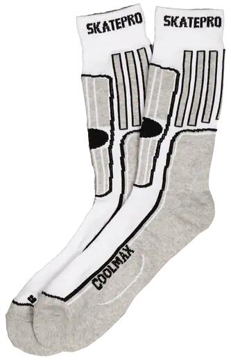 SkatePro Coolmax Inline șosete Pachet 2 buc - Alb - 37-39