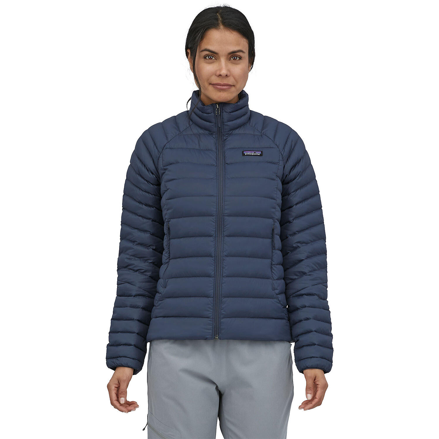 Sweatshirt Femmes Patagonia Down bleu marine 2/3