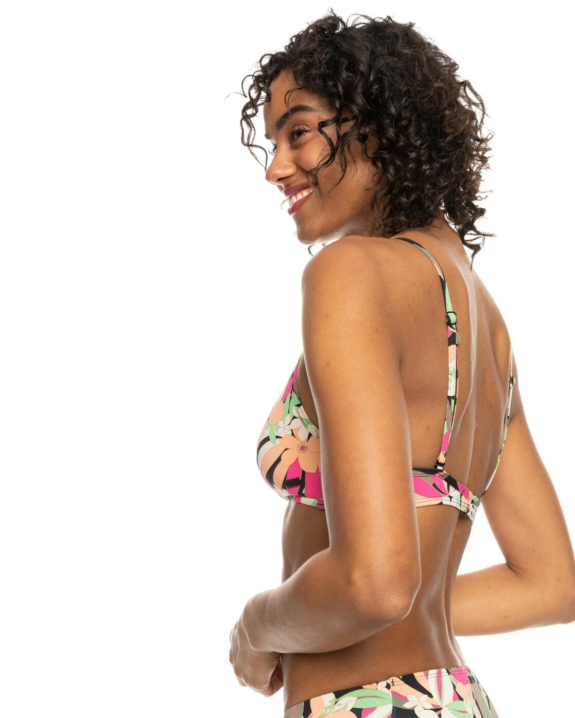 Haut de bikini Athletic Tri PRINTED BEACH CLASSICS Noir Femme 4/4