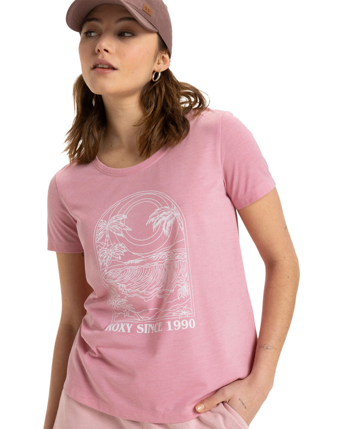 T-shirt à manches courtes SURFCLASSIC Rose Femme 2/5