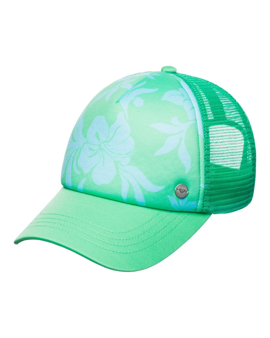 Casquette trucker BEAUTIFUL MORNING Vert Femme 3/4