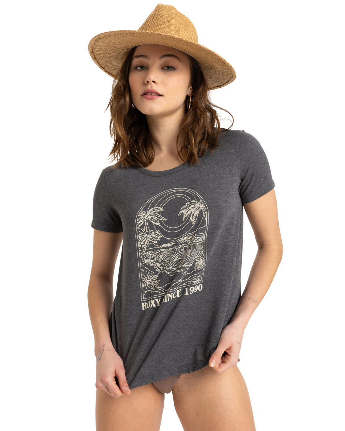 T-shirt à manches courtes SURFCLASSIC Noir Femme 2/5