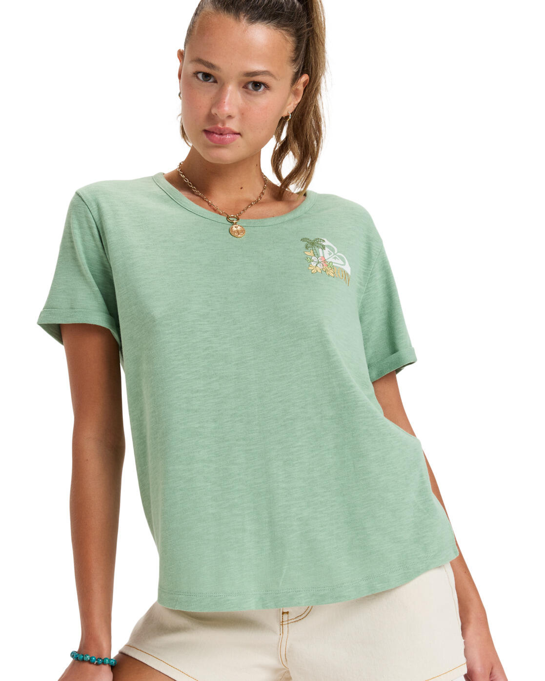 T-Shirt OCEANWAVE REGULAR Grün Dames 2/4