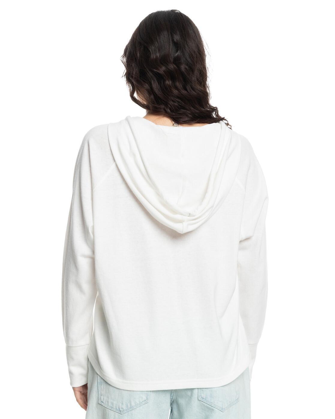 Sudadera con capucha DESTINATION SURF Blanco Mujer 3/4