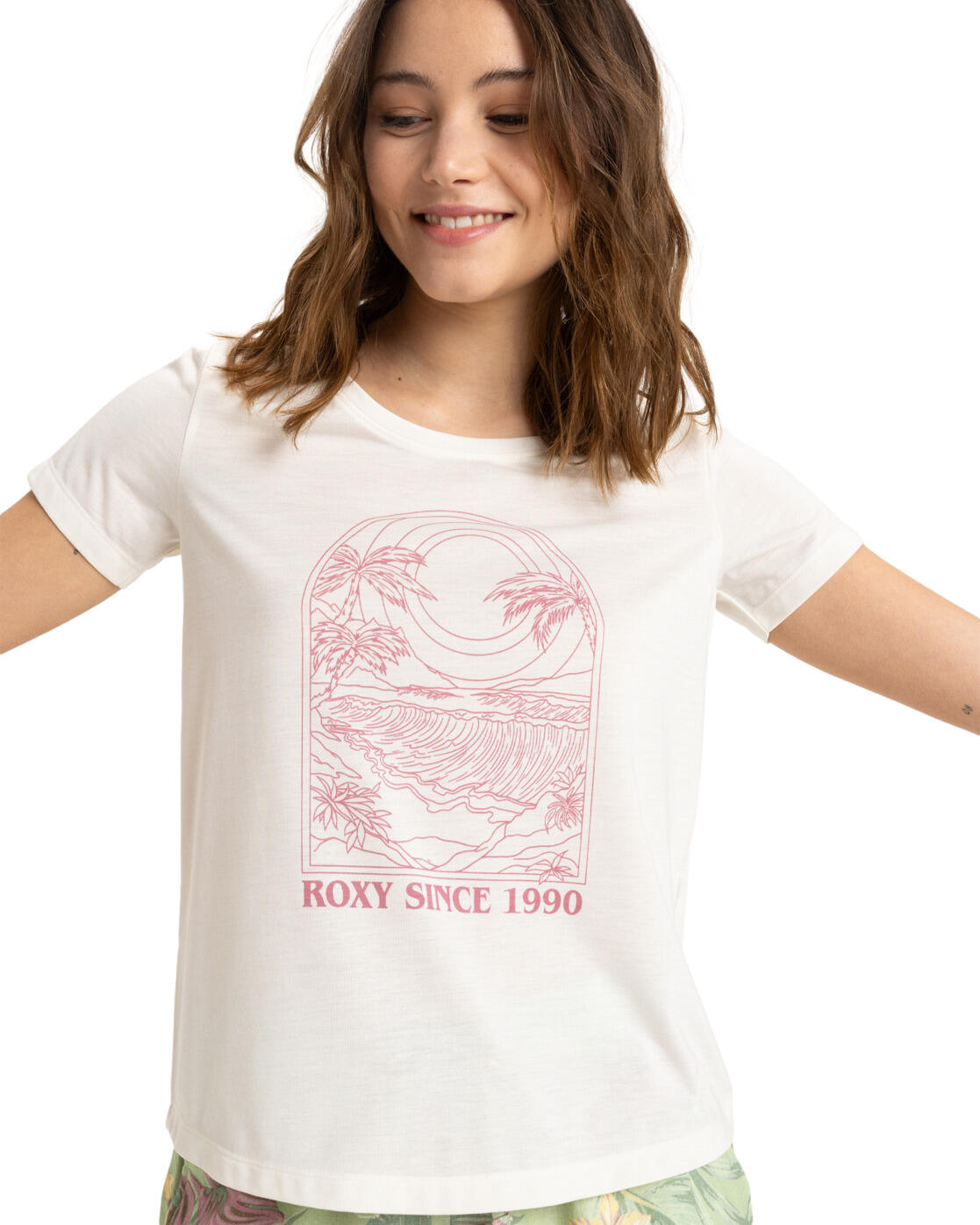 T-shirt à manches courtes SURFCLASSIC Blanc Femme 2/4