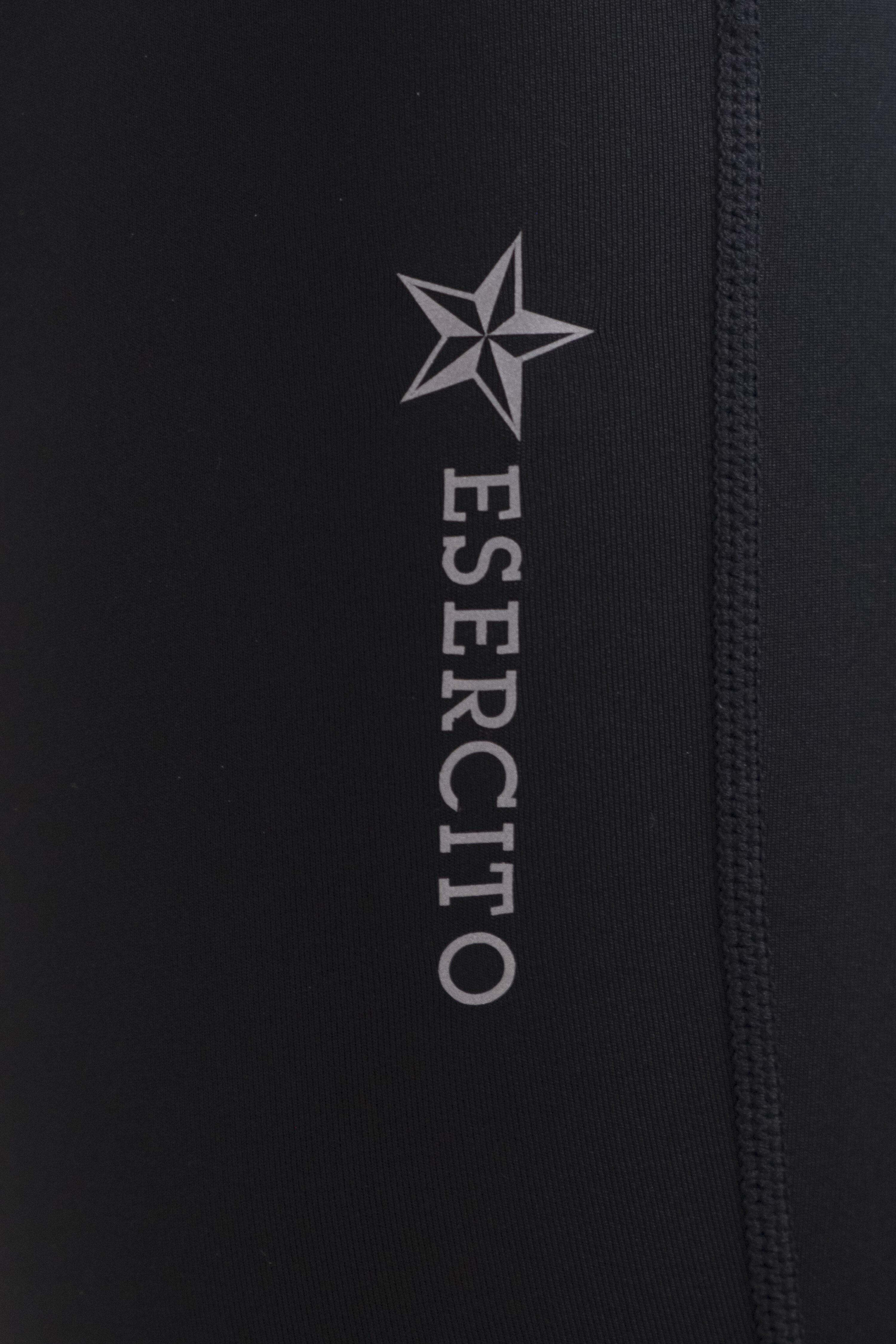 Leggings Esercito running neri mid-calf uomo 3/5