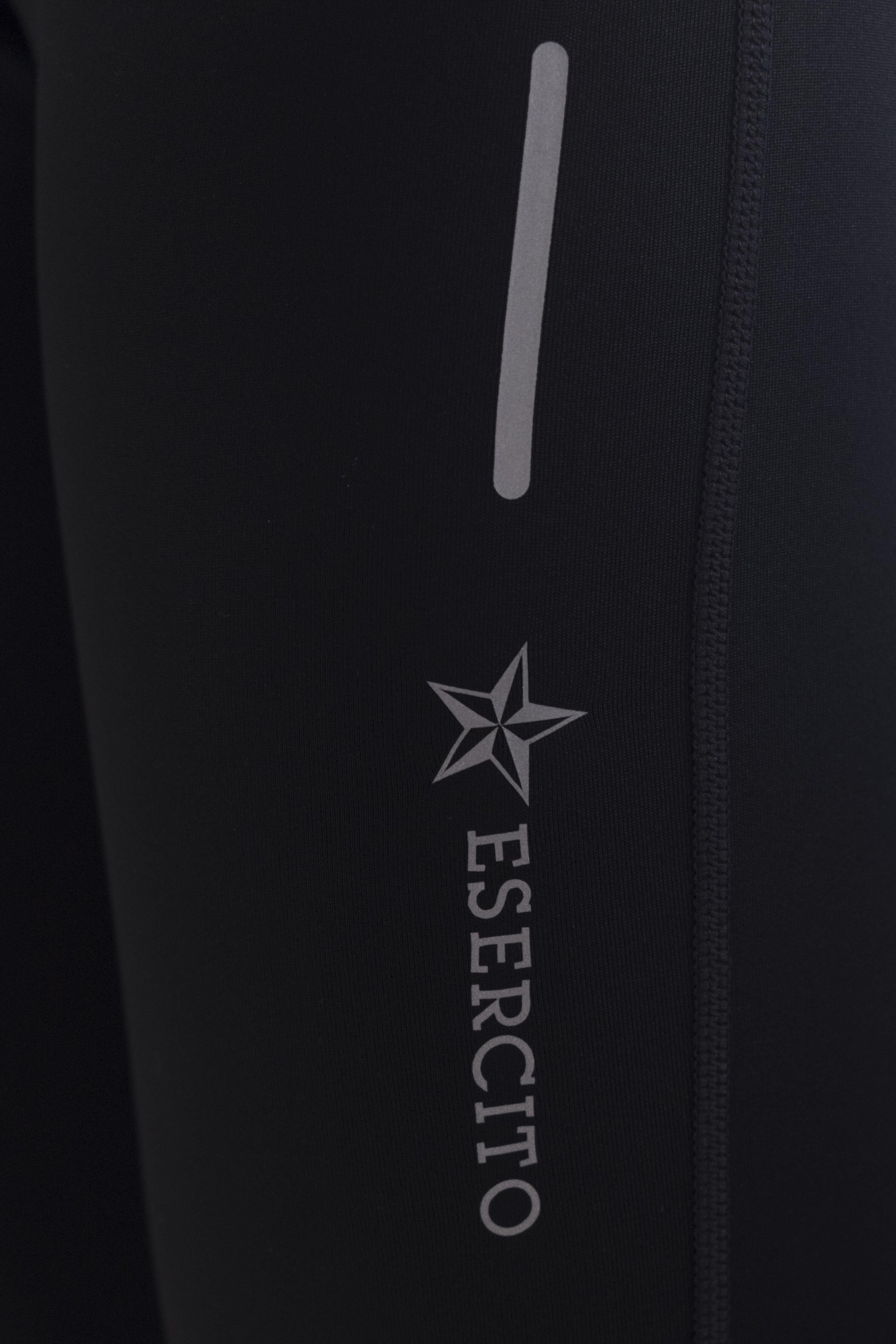 Legging Esercito running neri uomo 3/4