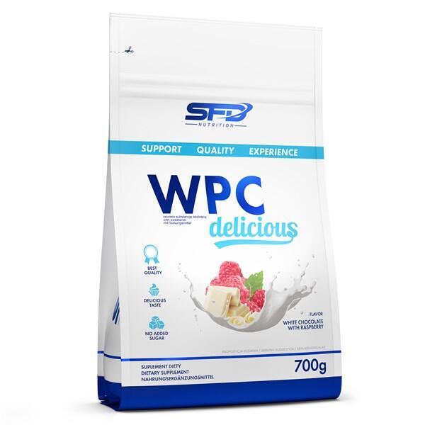 Odżywka białkowa z maślanką WPC DELICIOUS PROTEIN 700g Sernik z truskawkami