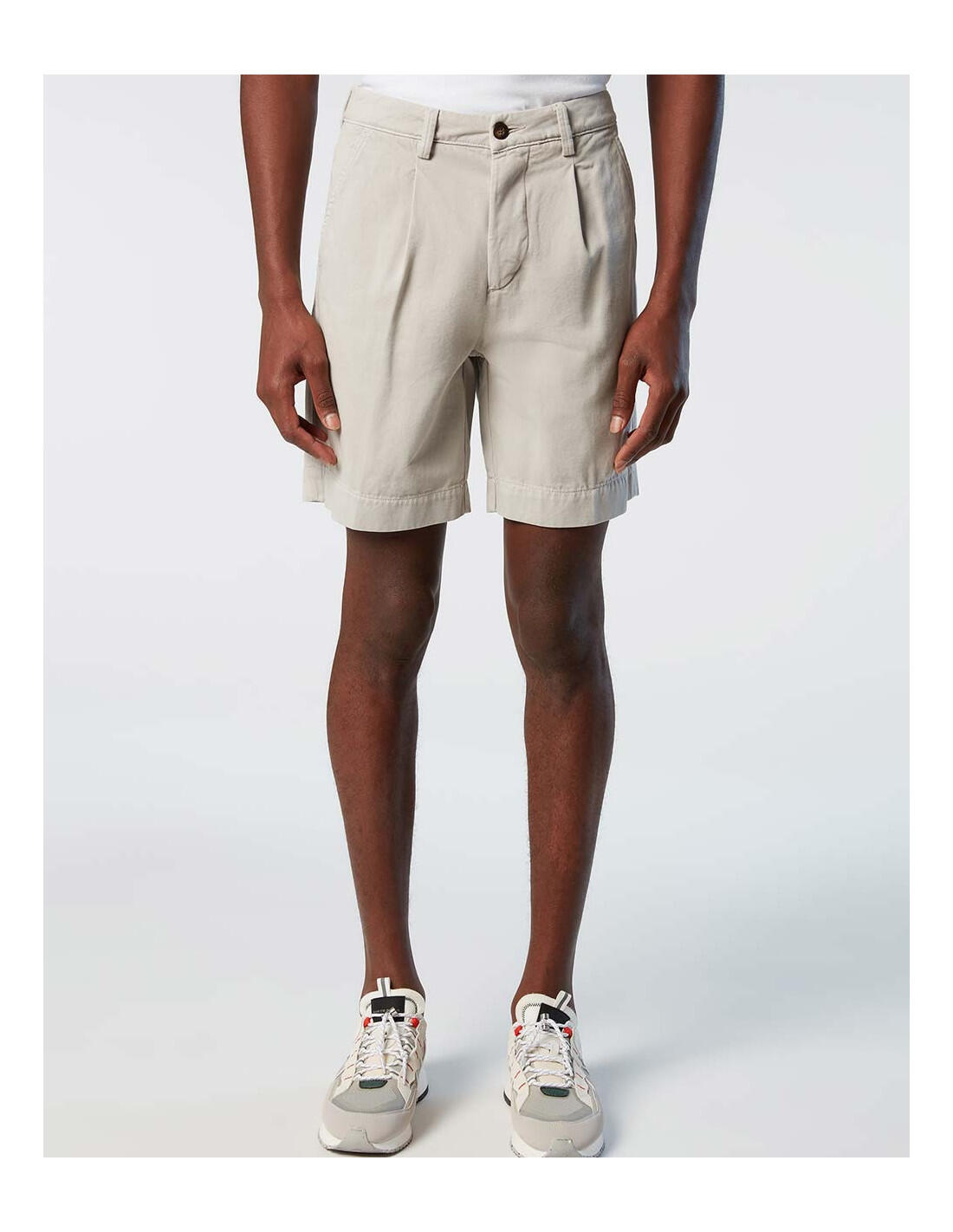 NORTH SAILS Newport /S - Calça Chino Regular Fit com Pregas - Pantalon Corto 3/6