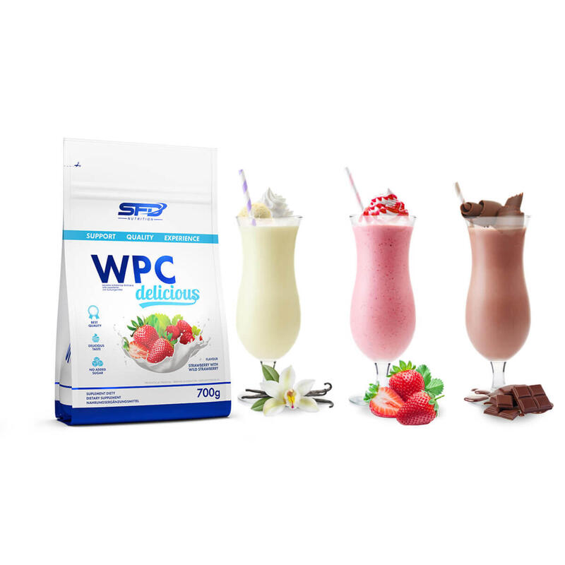 Odżywka białkowa z maślanką WPC DELICIOUS PROTEIN 700g Mleczny karmel