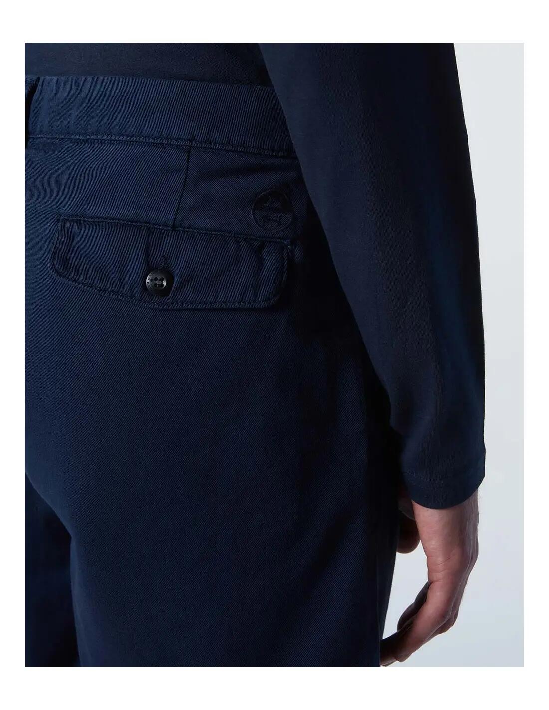 NORTH SAILS Newport /S - Calça Chino Regular Fit com Pregas - Pantalon Corto 6/6