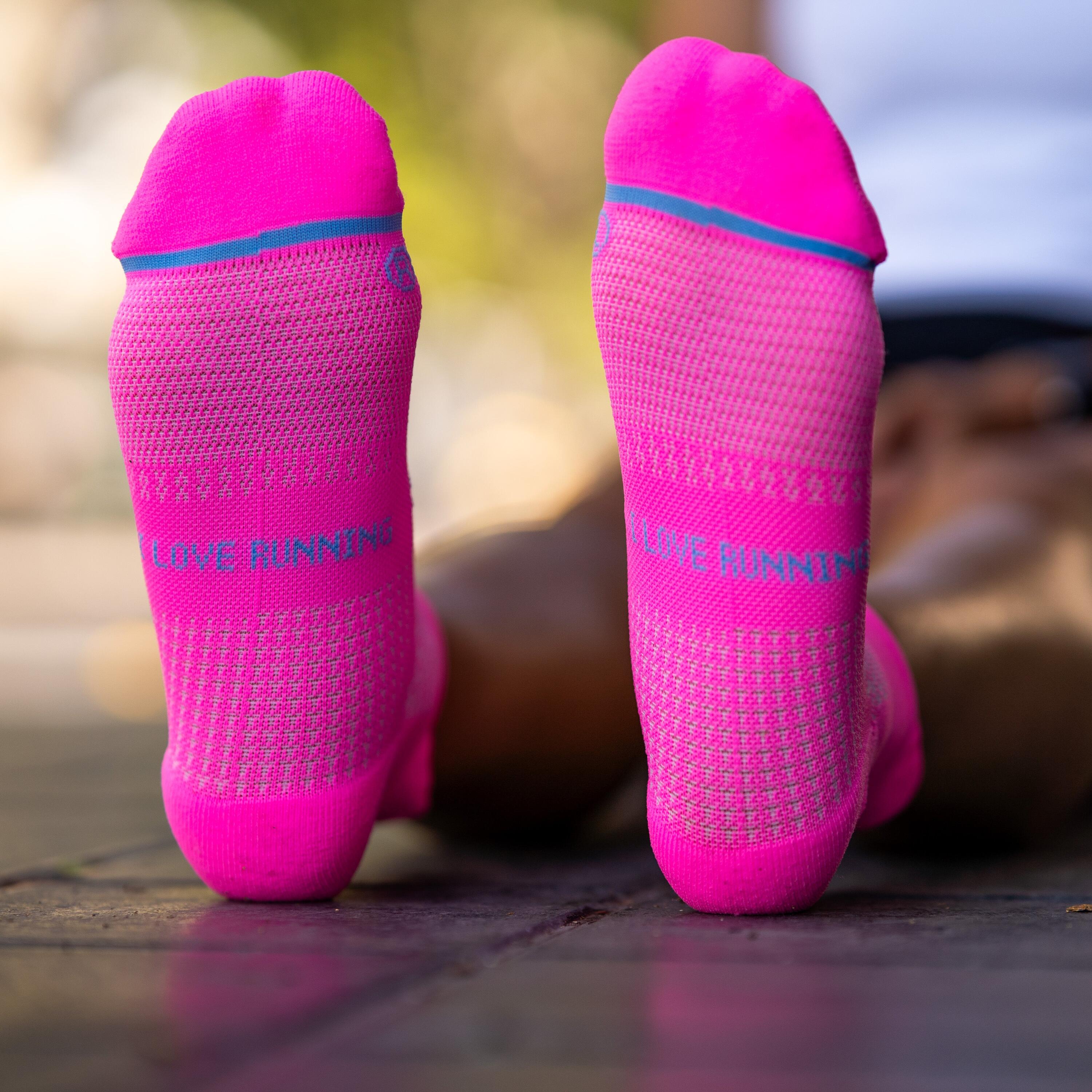 NOOSA PINK V2 - CHAUSSETTE DE COURSE 3/4