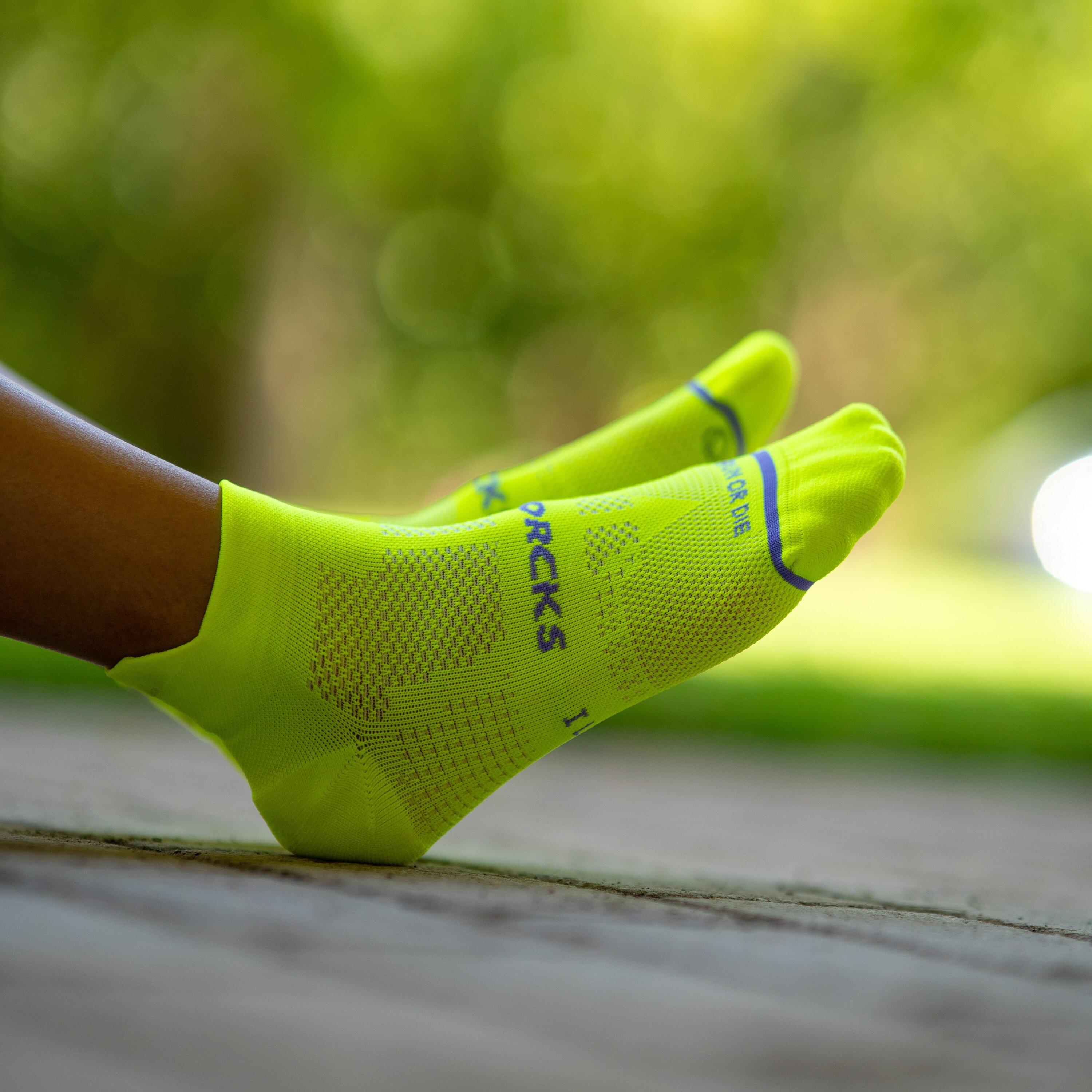 NOOSA YELLOW V2 - CALCETÍN RUNNING 2/4