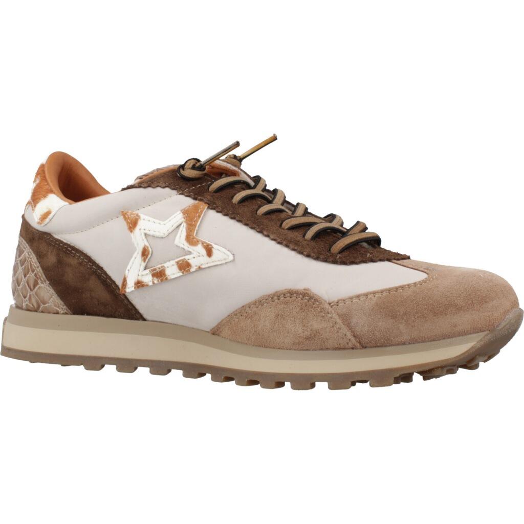 Deportivas Casual Mujer Suela Plana - Modelo C-1259 Beige 5/5