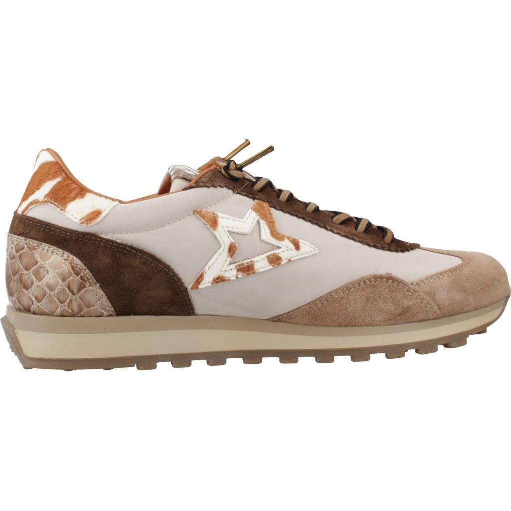Deportivas Casual Mujer Suela Plana - Modelo C-1259 Beige 4/5