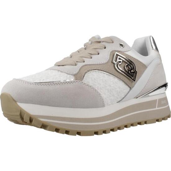 Baskets femme Liujo Maxi Wonder 73, plateforme 5 cm, blanc