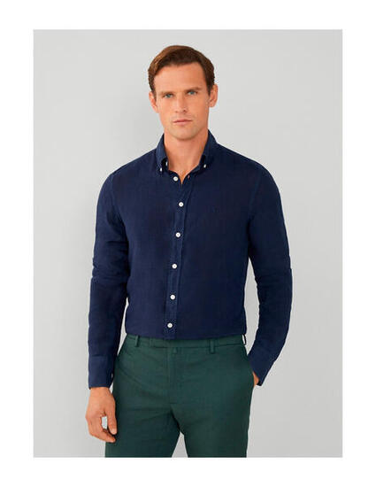 Camisa Hackett en color 595-Azul Marino